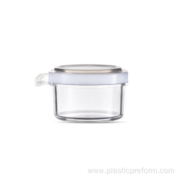 Hot sales clear pet pickle jar